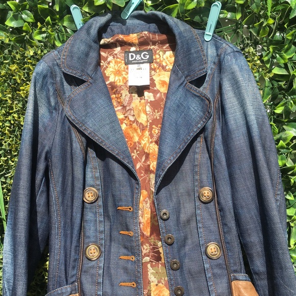 VINTAGE D&G Jean Jacket Size L - Picture 2 of 13